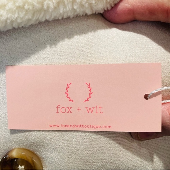 FOX & WIT Sz 2X Faux Leather Faux Sherpa Lined Double Breasted Jacket Coat NEW - Picture 11 of 16